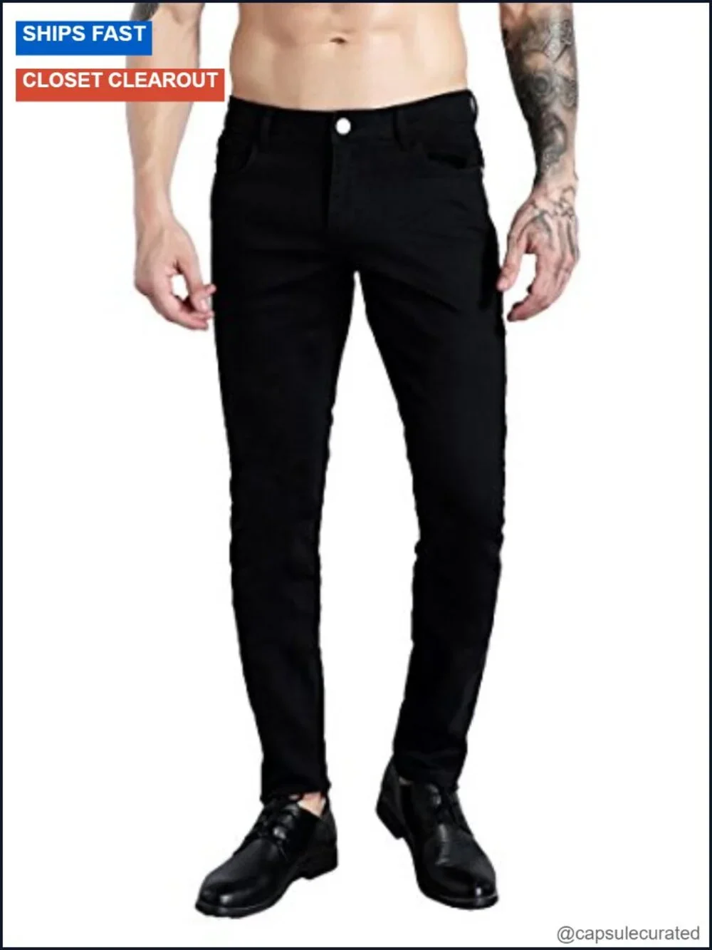 Men's Skinny Slim Fit Stretch Denim Jeans Pants